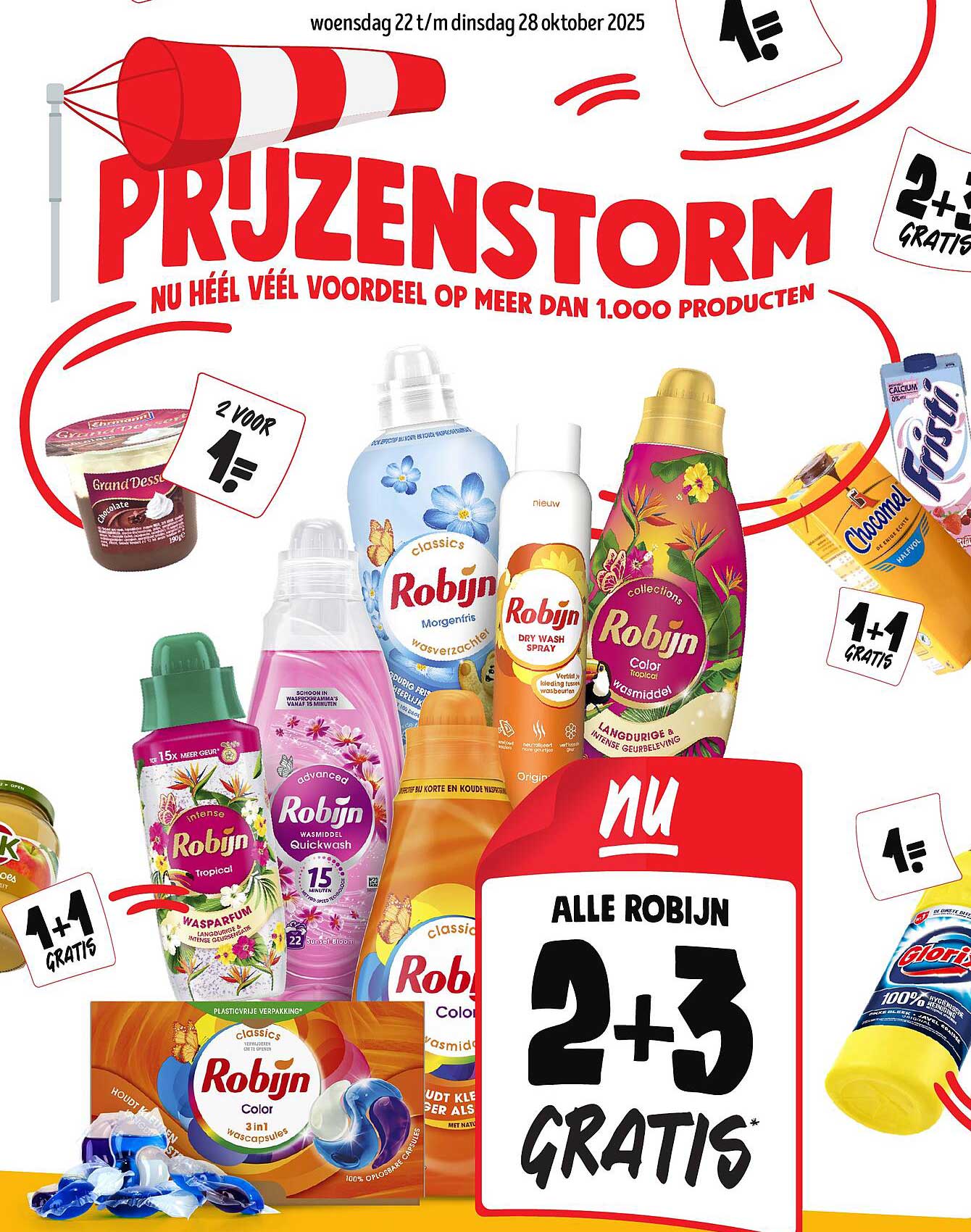 Alle Robijn 2+3 gratis