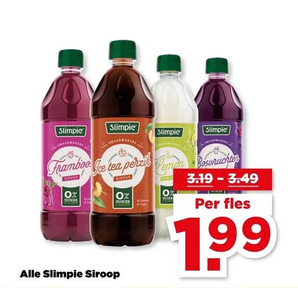 Alle Slimpie Siropen
