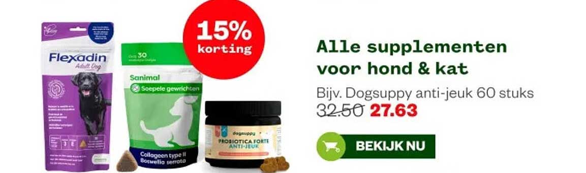 Alle supplementen voor hond & kat