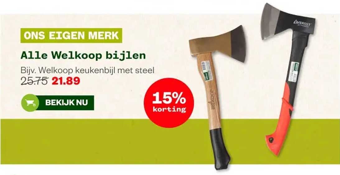 Alle Welkoop bijlen