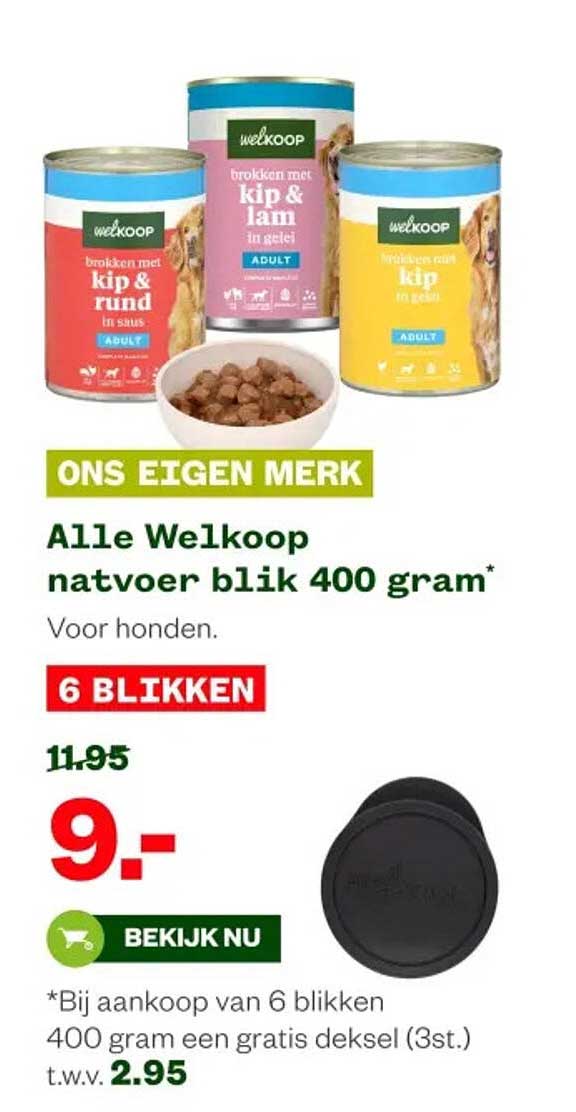 Alle Welkoop natvoer blik 400 gram*