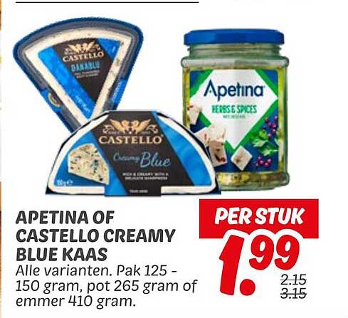 APETINA OF CASTELLO CREAMY BLUE KAAS