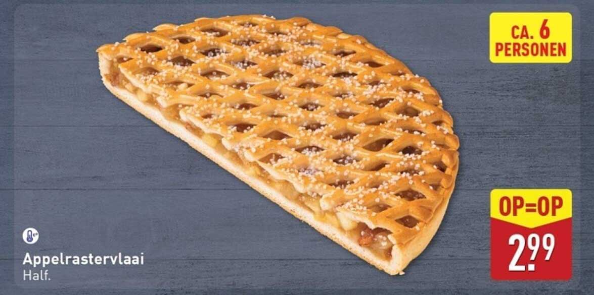 Appelrastervlaai Half