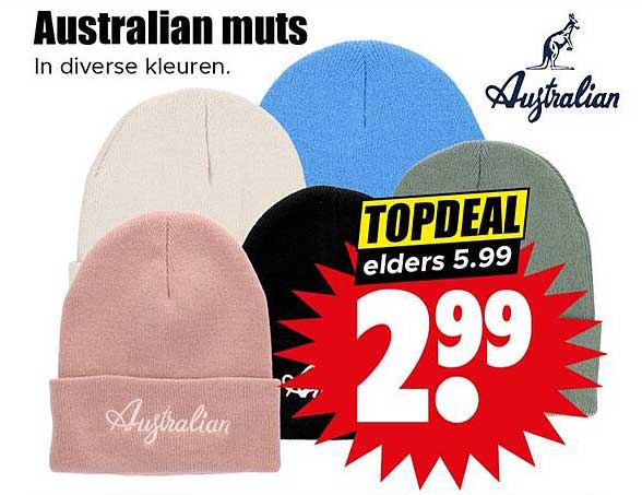 Australian muts in diverse kleuren.
