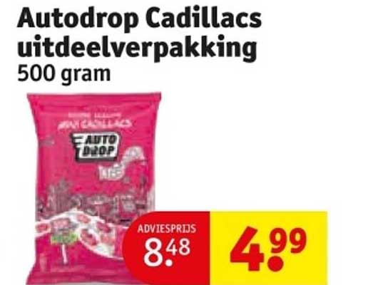 Autodrop Cadillacs uitdeelverpakking