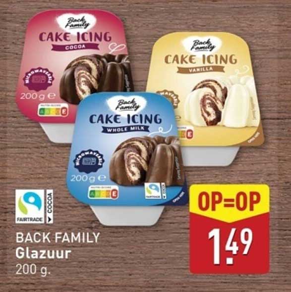 BACK FAMILY Glazuur 200 g