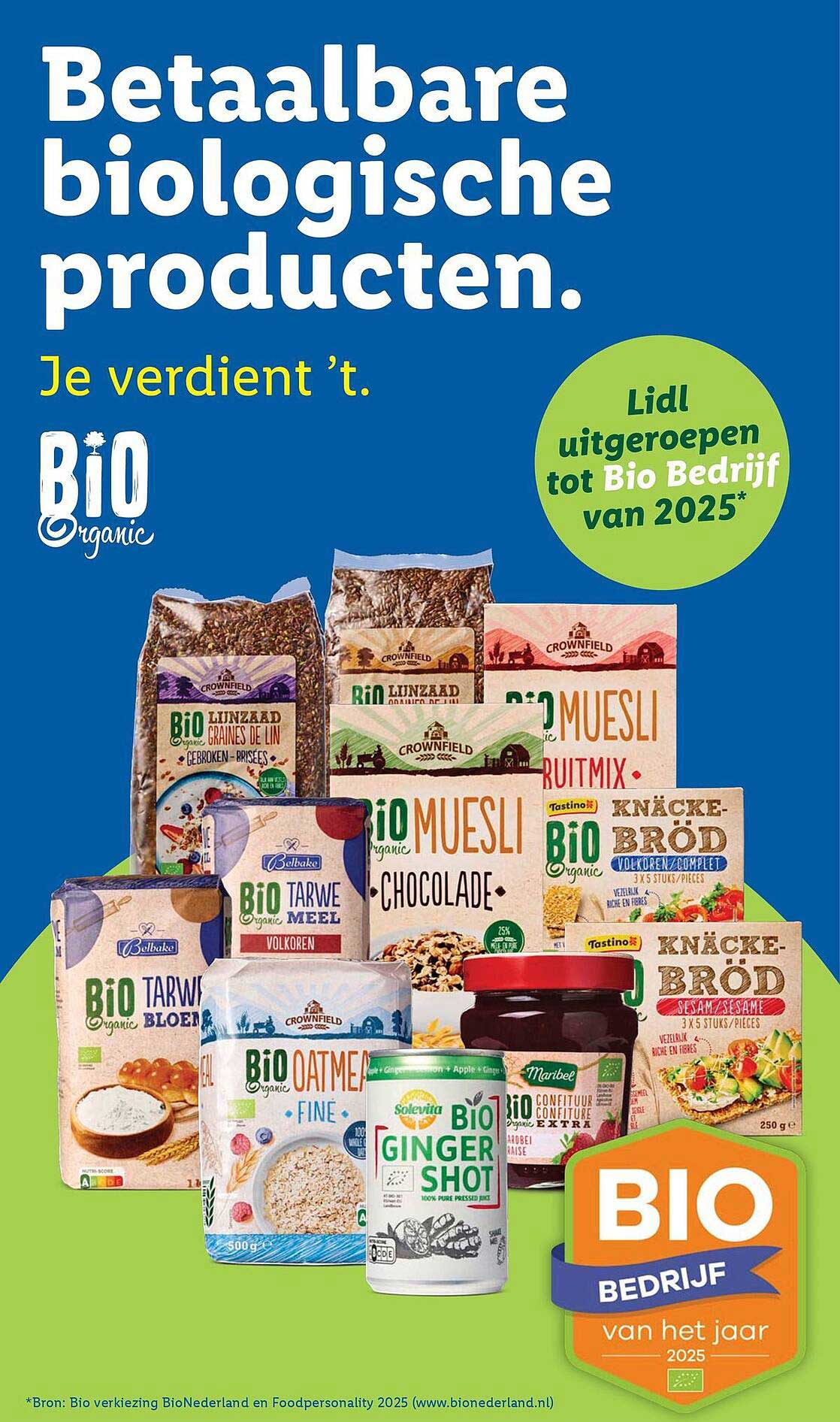 Betaalbare biologische producten.