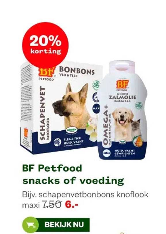 BF Petfood snacks of voeding