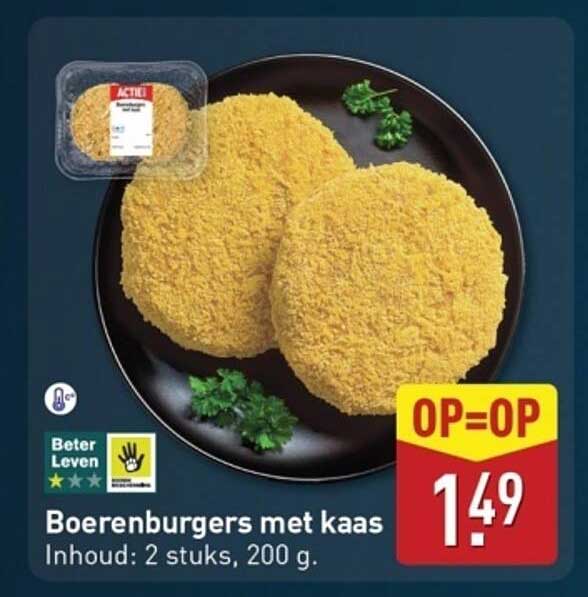 Boerenburgers met kaas