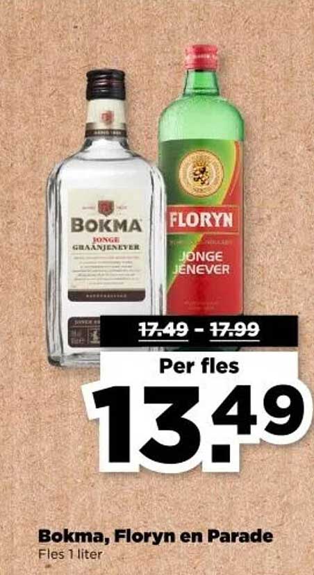 Bokma, Floryn en Parade - Fles 1 liter