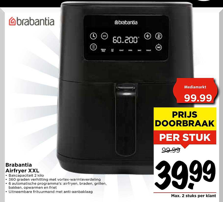 Brabantia Airfryer XXL