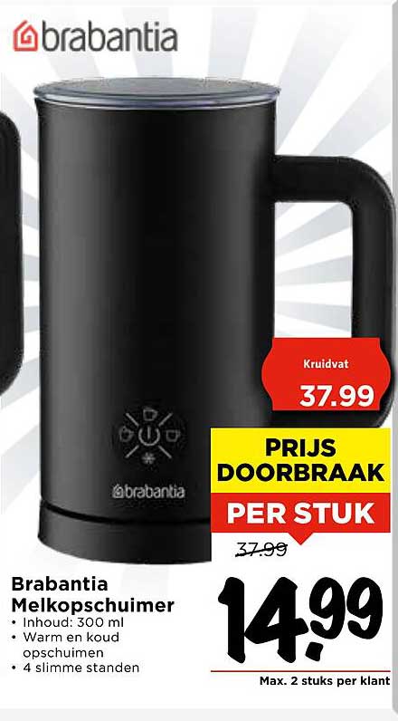 Brabantia Melkopschuimer