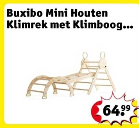 Buxibo Mini Houten Klimrek met Klimboog
