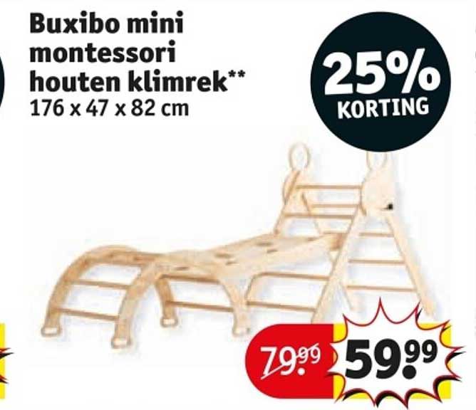 Buxibo mini montessori houten klimrek**