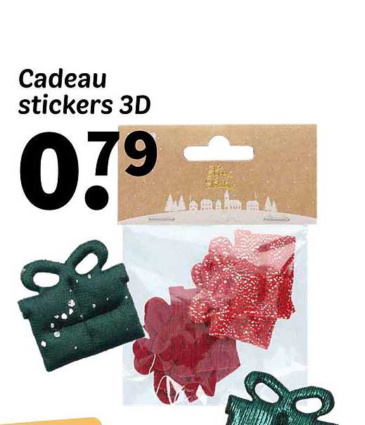 Cadeau stickers 3D