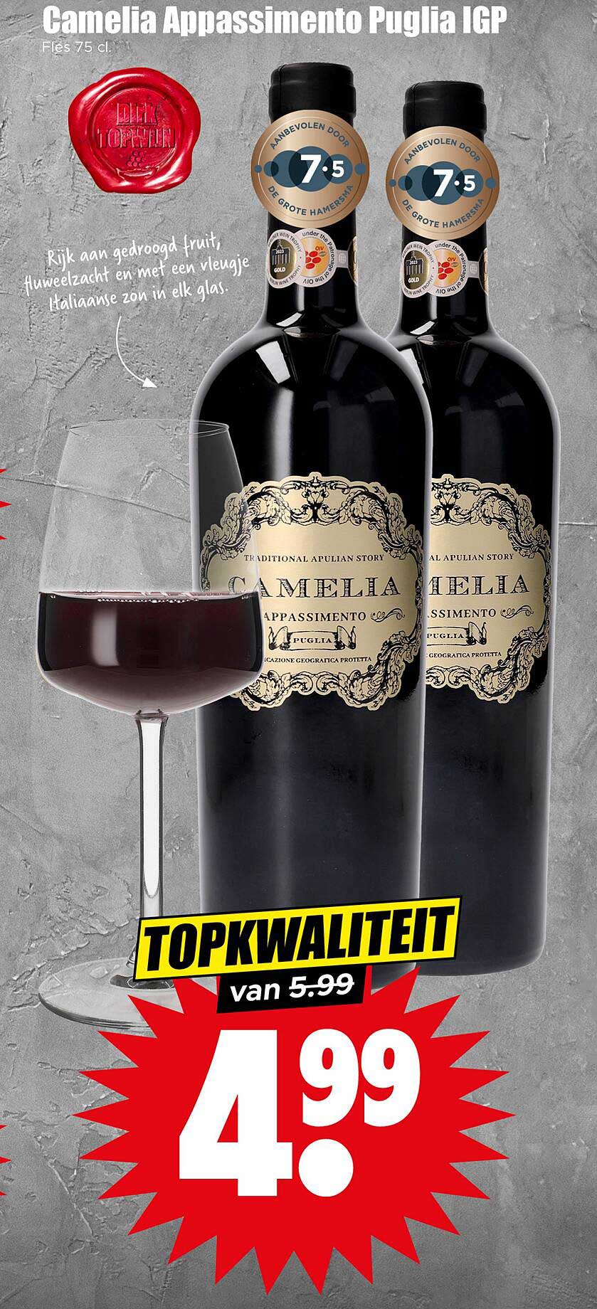 Camelia Appassimento Puglia IGP Fles 75 cl 