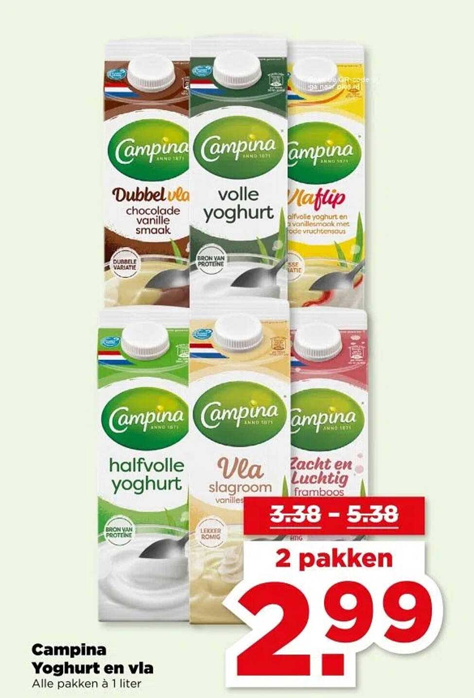 Campina Yoghurt en vla