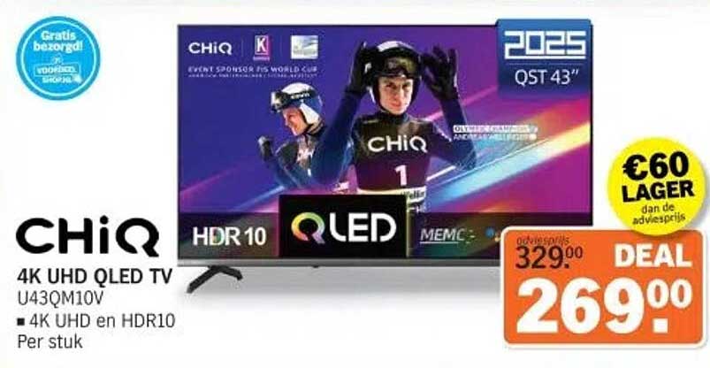 ChiQ 4K UHD QLED TV U43QM10V