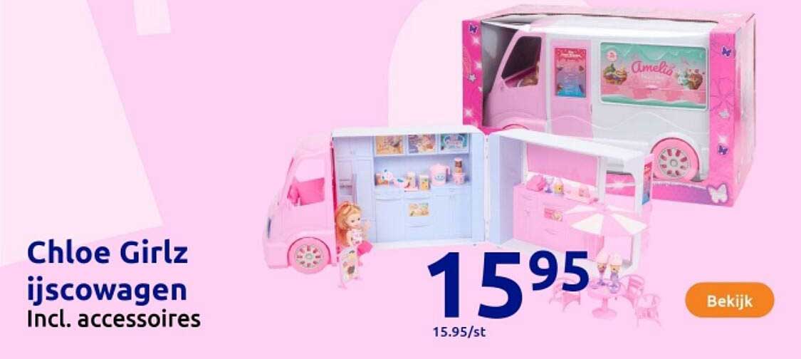 Chloe Girlz ijscowagen Incl. accessoires