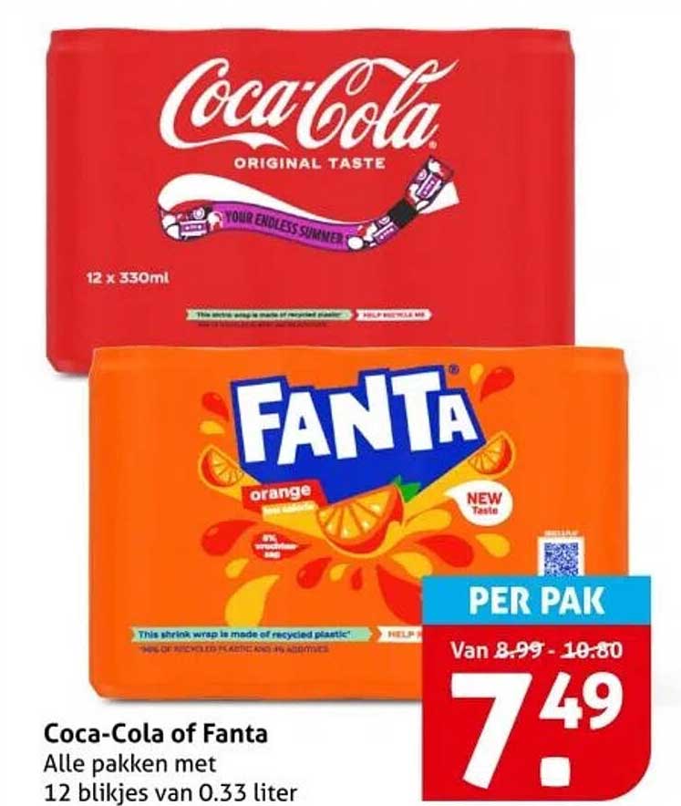 Coca-Cola of Fanta