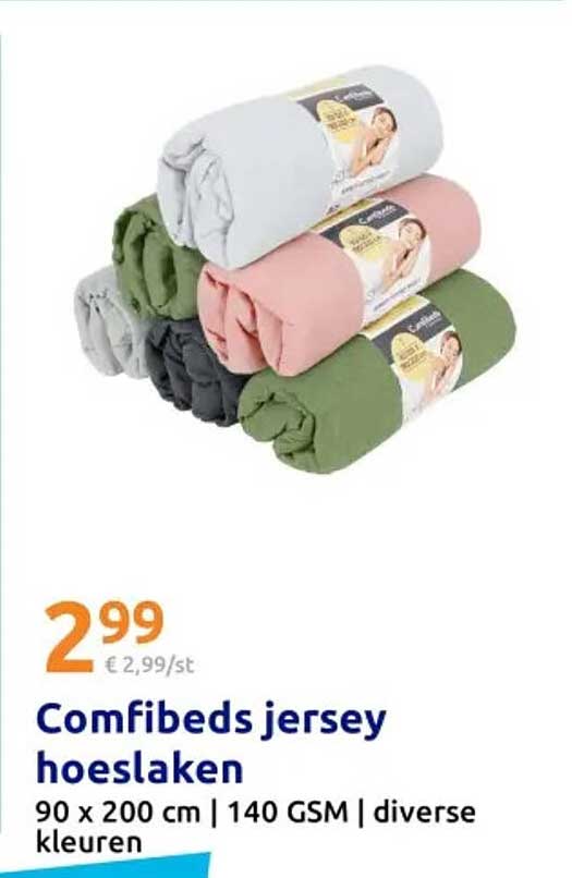 Comfibeds jersey hoeslaken