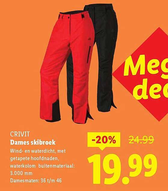 CRIVIT Dames skibroek