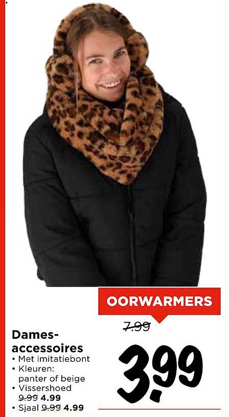 Dames-accessoires met imitatiebont