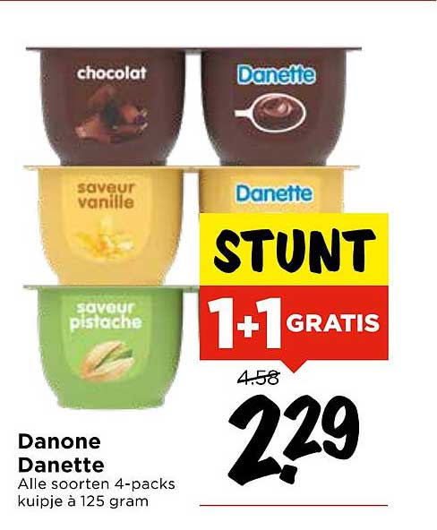 Danone Danette 1+1 GRATIS
