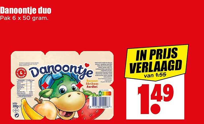 Danone Danoontje duo Pak 6 x 50 gram