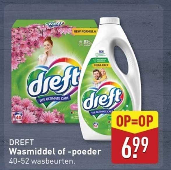 DEFT Wasmiddel of -poeder 40-52 wasbeurten