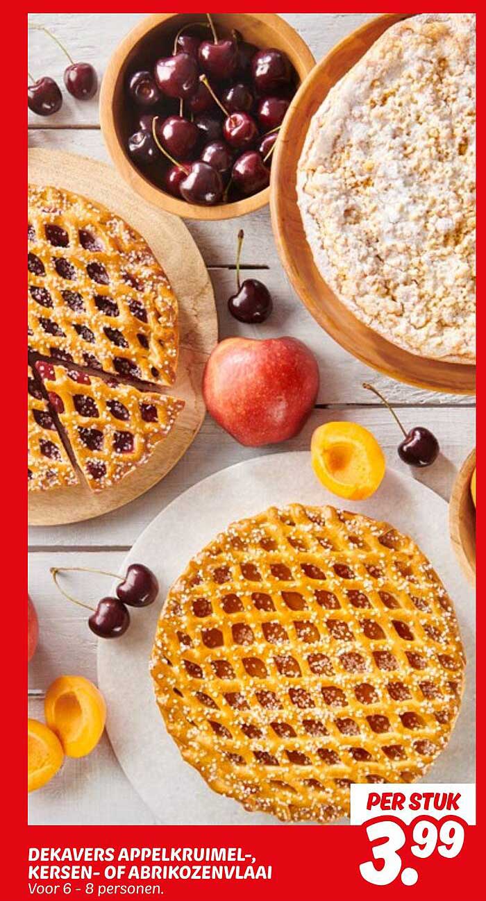 DEKAVERS APPELKRUIMEL-, KERSEN- OF ABRIKOZENVLAAI
