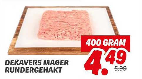DEKAVERS MAGER RUNDGEHAKT 400 GRAM