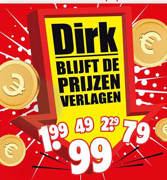 Dirk blijft de prijzen verlagen