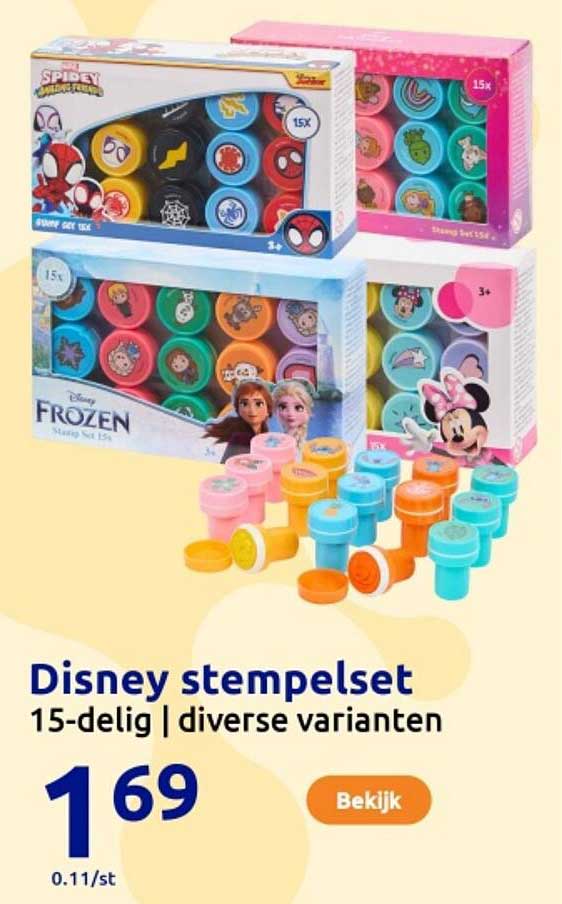 Disney stempelset 15-delig | diverse varianten
