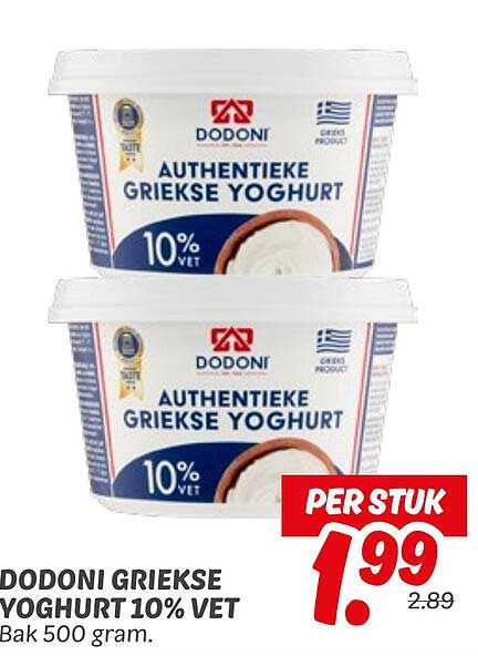 DODONI GRIEKSE YOGHURT 10% VET