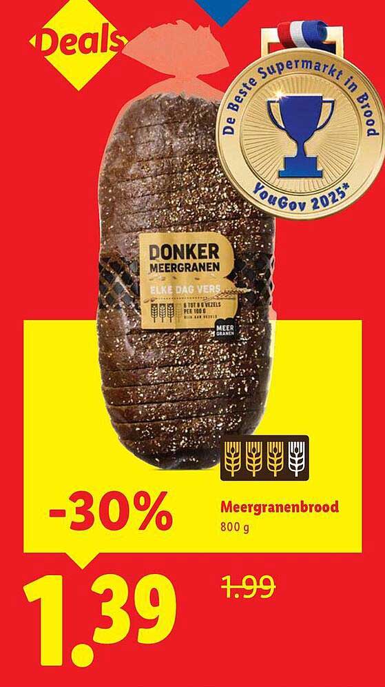 Donker Meergranenbrood 800 g