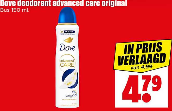 Dove deodorant advanced care original
