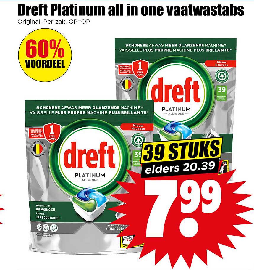 Dreft Platinum all in one vaatwastabs