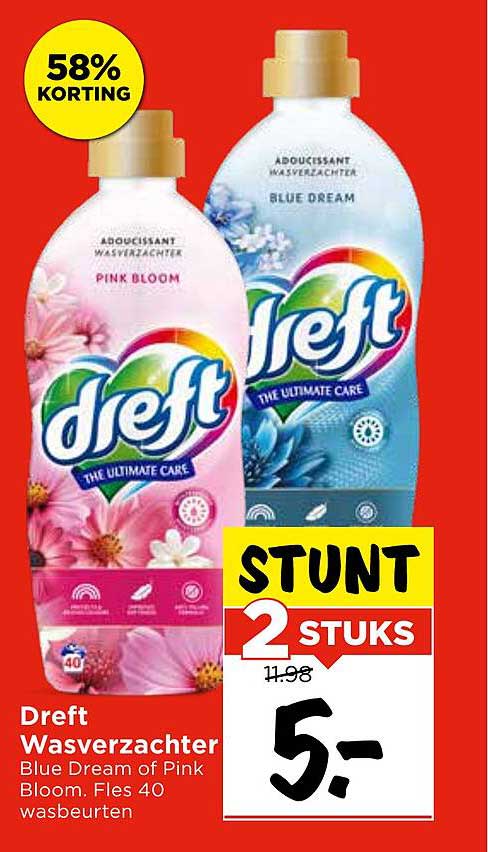 Dreft Wasverzachter 2 Stuks