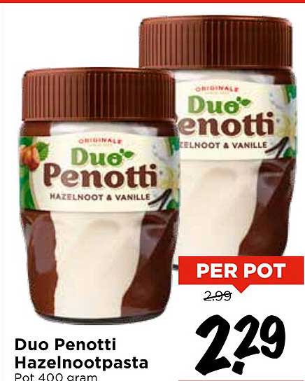 Duo Penotti Hazelnootpasta Pot 400 gram