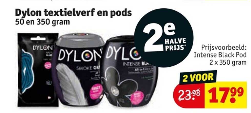 Dylon textielverf en pods 50 en 350 gram