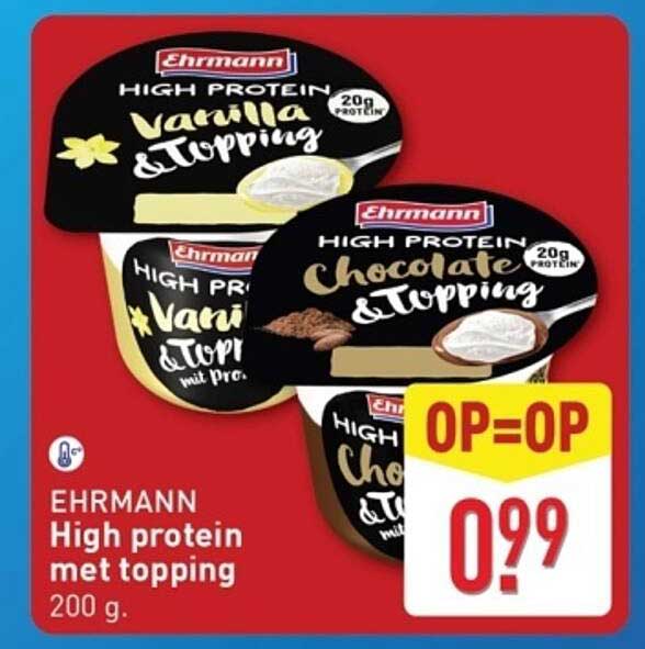 EHRMANN High protein met topping