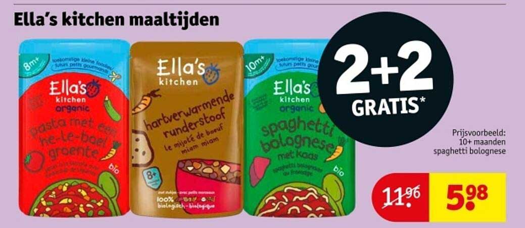Ella’s kitchen maaltijden