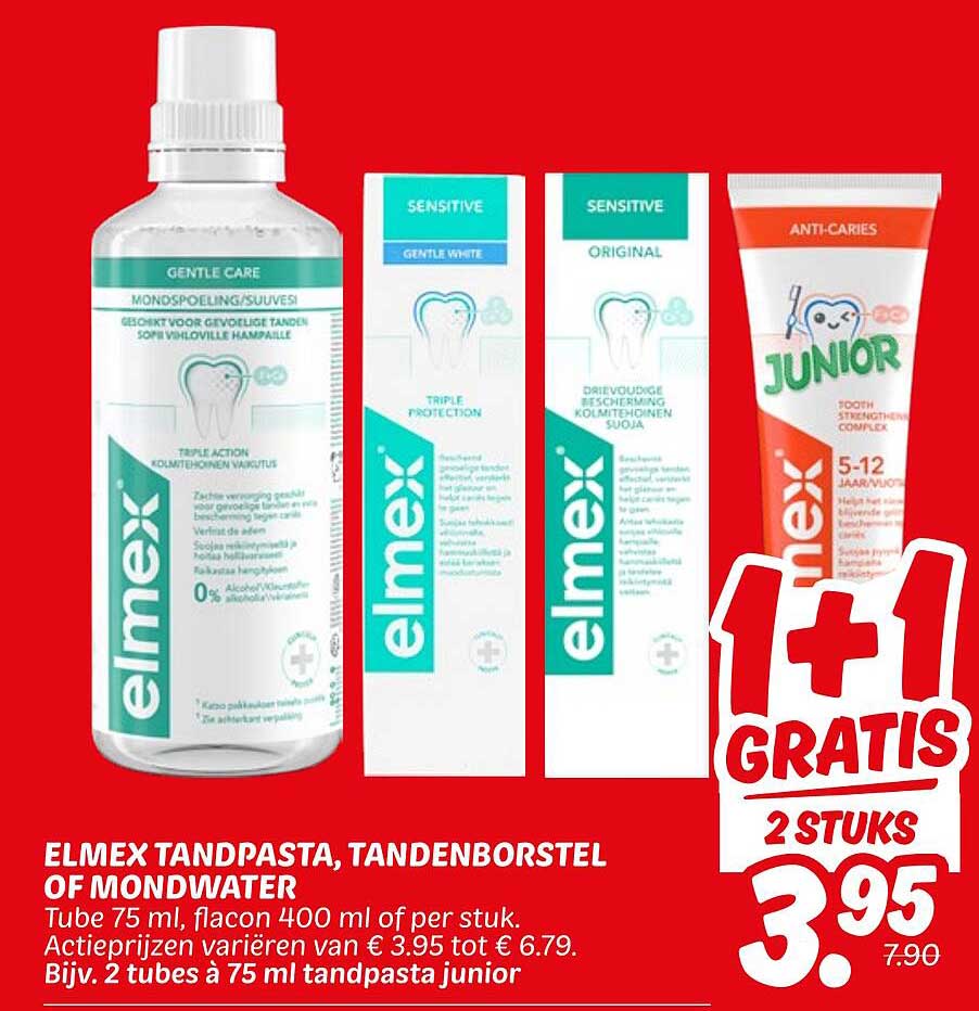 ELMEX TANDPASTA, TANDENBORSTEL OF MONDWATER