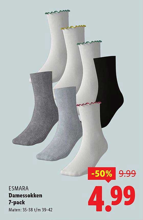 ESMARA Damessokken 7-pack