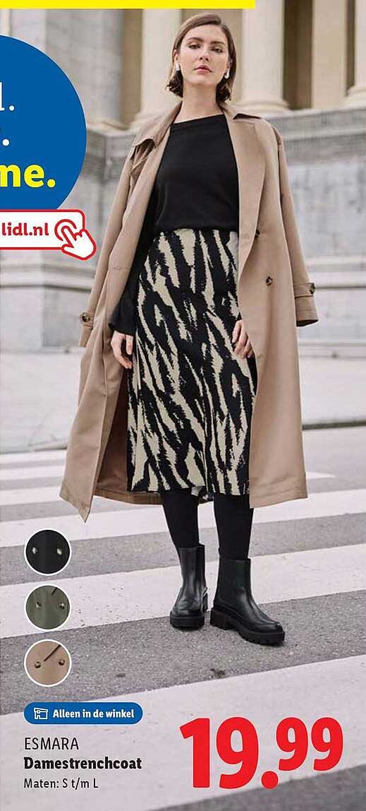 ESMARA Damestrenchcoat