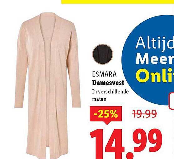 ESMARA Damesvest In verschillende maten