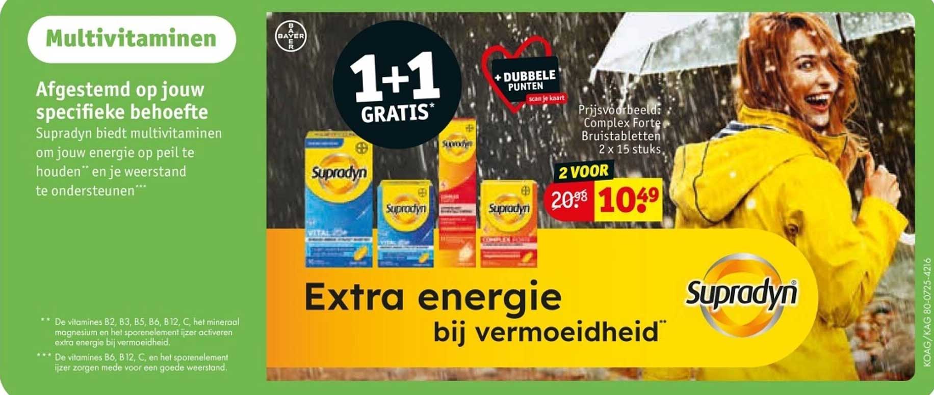 Extra energie bij vermoeidheid