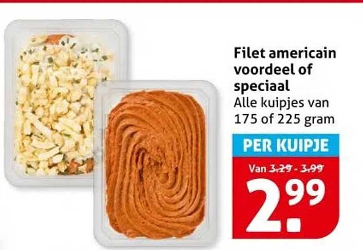 Filet americain voordeel of speciaal