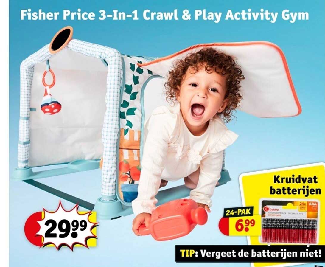 Fisher Price 3-In-1 Crawl & Play Activity Gym